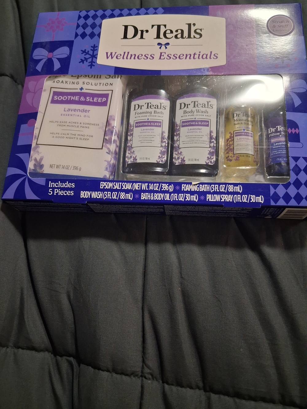 Dr Teal's Lavender Soothe & Sleep Bath Set — Purple Relaxation Kit